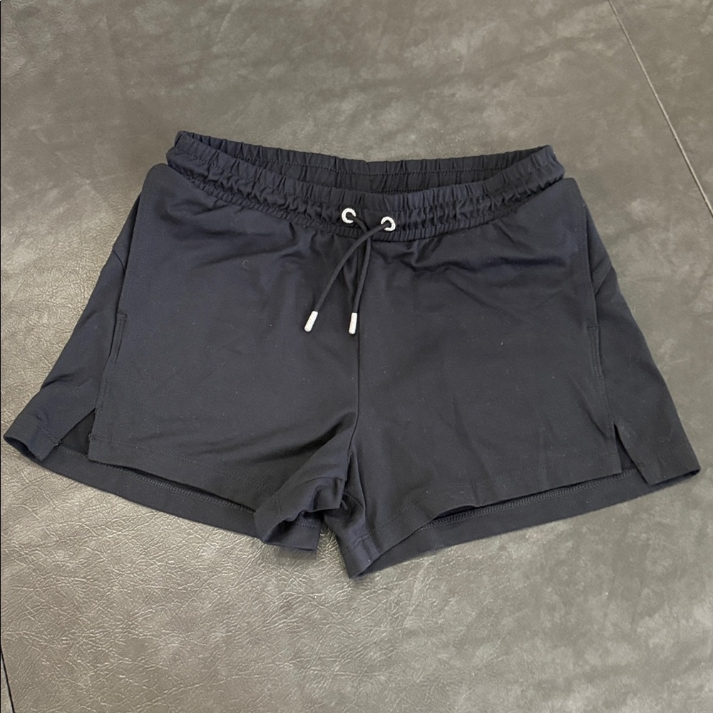 Target All In Motion Girls Sz L (10/12) Black Athletic Drawstring Shorts